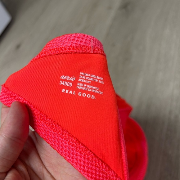 Aerie Unlined Underwire Coral Bikini Top - Picture 3 of 3